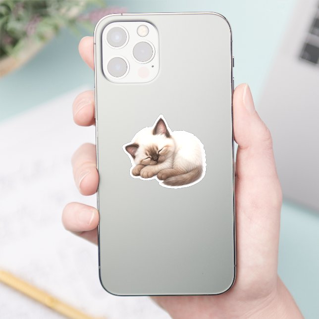 Sticker Pegatina Gatito Kawaii Adorable (Téléphone)