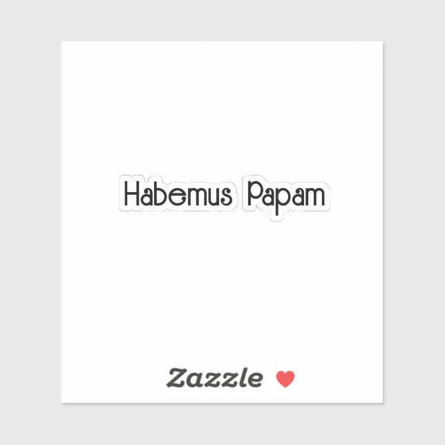 Sticker Pegatina Habemus Papam (Feuille)