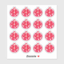 Sticker peint à base de fruits de grenade