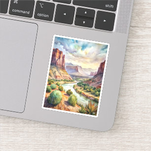 Sticker Peinture aquarelle du parc national Big Bend
