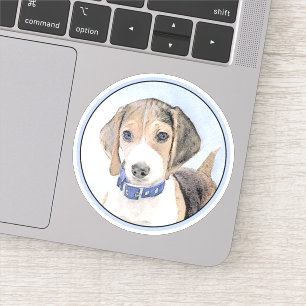 Sticker Peinture beagle - Cute Original Chien Art