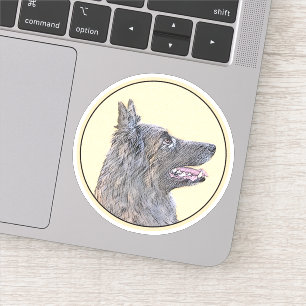 Sticker Peinture belge Tervuren - Cute Original Chien Art