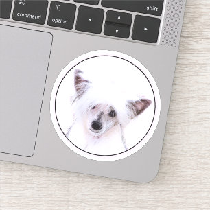 Sticker Peinture chinoise en poudre - Art Chien