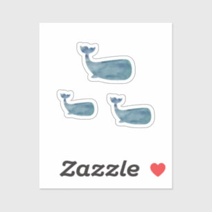 Sticker Peinture de baleines nautiques