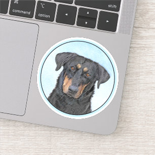 Sticker Peinture de Beauceron - Cute Original Chien Art