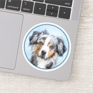 Sticker Peinture de berger américaine miniature - Chien Ar
