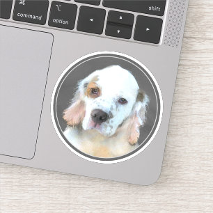 Sticker Peinture de chiot en espagne - Chien d'origine