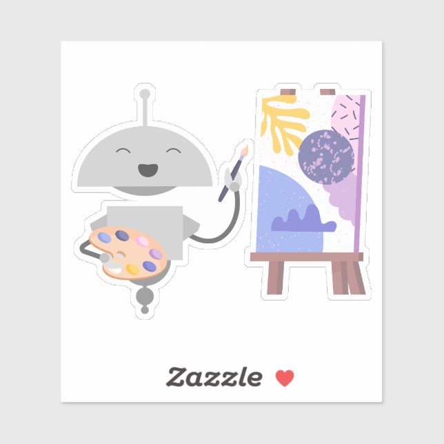 Sticker Peinture de Mia (Feuille)