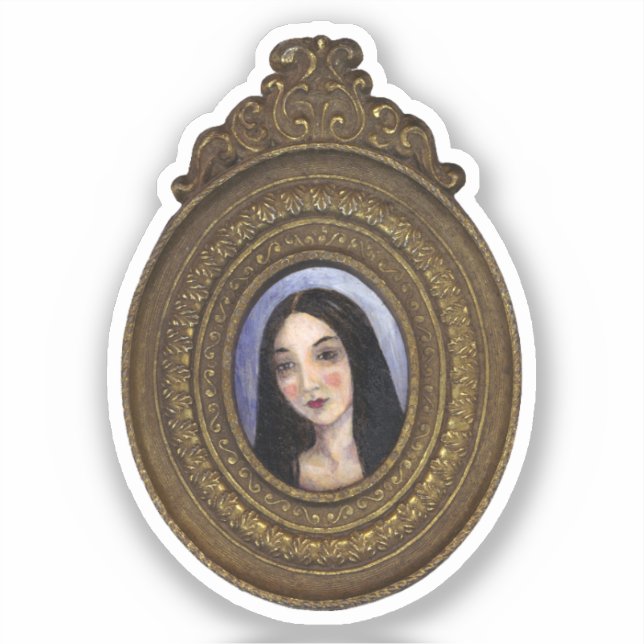 Sticker Peinture de souris à partir de thé de sang et de c (Recto)