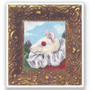 Sticker Peinture de souris à partir de thé de sang et de c