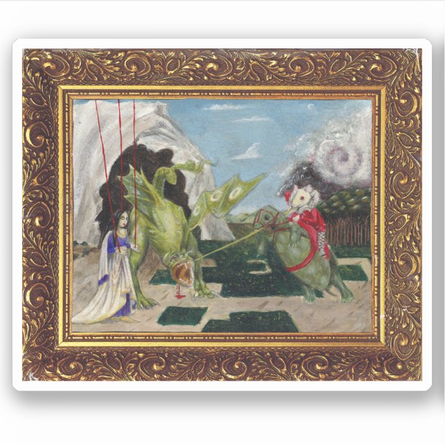 Sticker Peinture de souris à partir de thé de sang et de c (Devant)