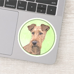 Sticker Peinture de Terrier Irlandais - Art Original de Ch