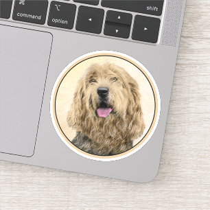 Sticker Peinture d'Otterhound - Joli art original de chien