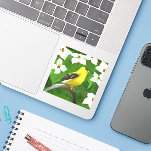 Sticker Peinture Goldfinch - Cute Original Chien Art