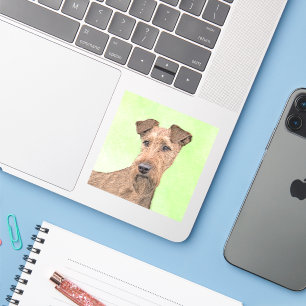 Sticker Peinture Irlandaise Terrier - Cute Original Chien 