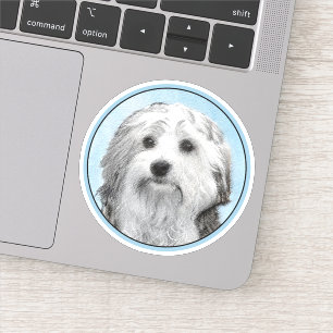 Sticker Peinture Lowchen - Cute Original Chien Art