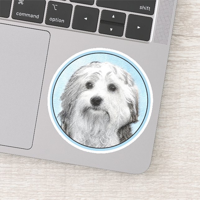 Sticker Peinture Lowchen - Cute Original Chien Art (Détail)