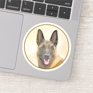 Sticker Peinture Malinoise belge - Cute Original Chien Art