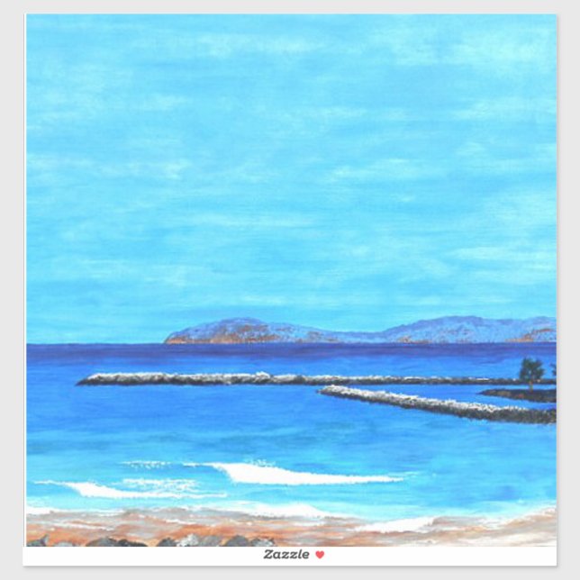 Sticker Peinture portuaire de Dana (Feuille)