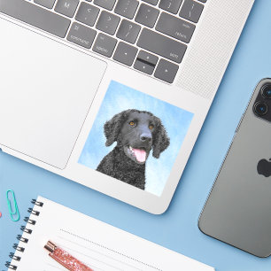 Sticker Peinture Retriever recouverte de boue - Art Chien