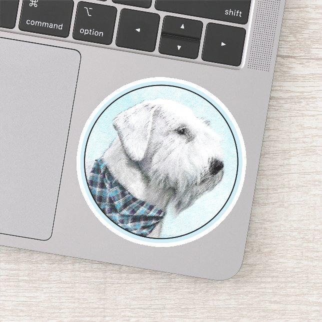 Sticker Peinture Sealyham Terrier - Cute Original Chien Ar (Détail)