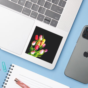 Sticker Peinture Tulip - Art Fleur original