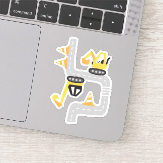Sticker Pelles Jaunes Drôles Création pour Enfants