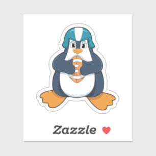 Sticker Penguin de football