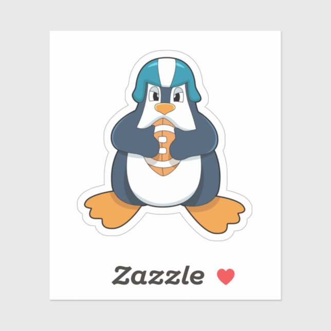 Sticker Penguin de football (Feuille)