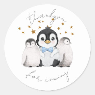 Sticker Penguin Star Party Thankyou