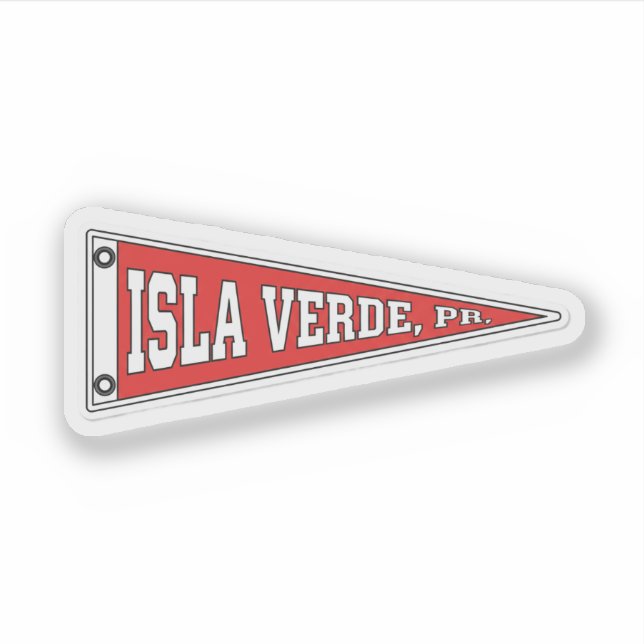 Sticker Pennant of Isla Verde, Puerto Rico (Devant)