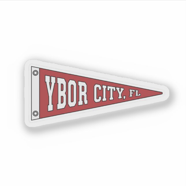 Sticker Pennant of Ybor City - Florida (Devant)