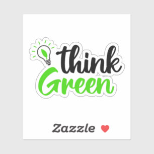 Sticker Penser vert