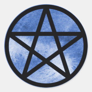 Sticker Pentacle Bleu