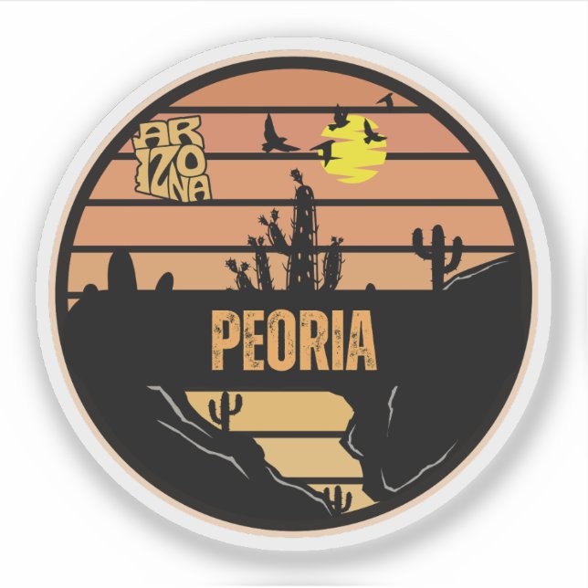 Sticker Peoria, Arizona (Devant)