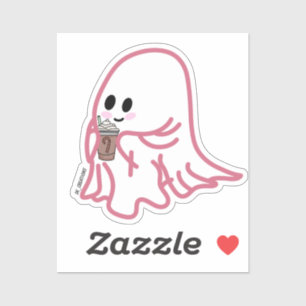 Sticker Pepperment Mocha Ghost