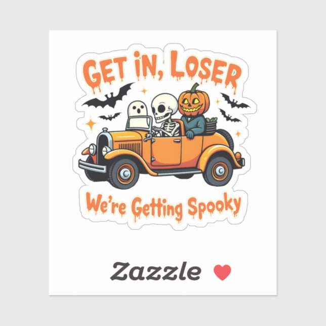 Sticker Perdre nous devenons Éffrayants Halloween (Feuille)