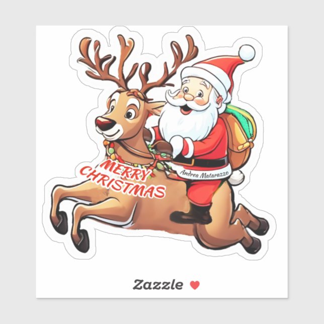 Sticker Père Noël (Feuille)