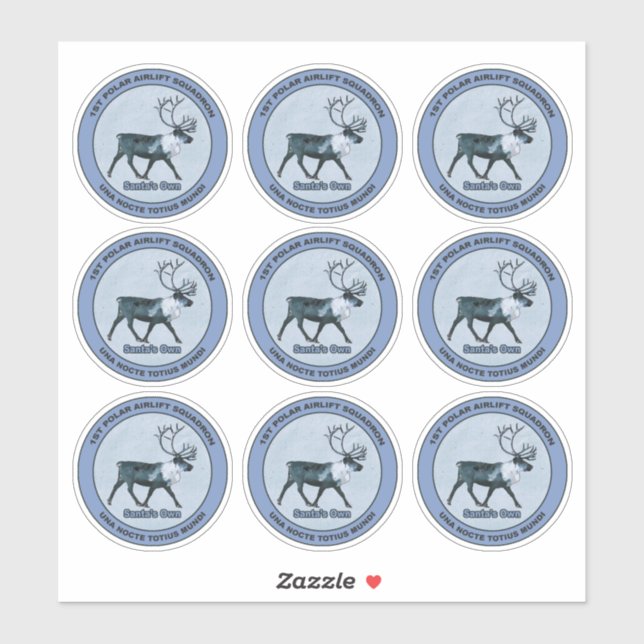 Sticker Père Noël 1er PAS - Sspecial discret (Feuille)