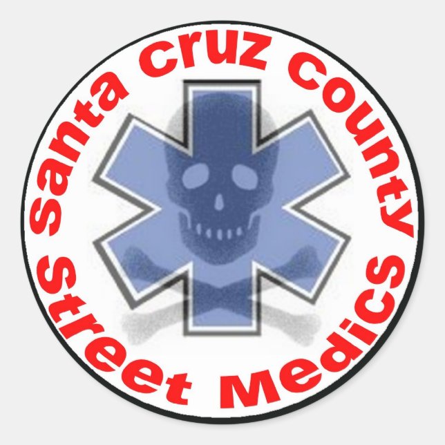 Sticker - Père Noël Cruz County Street Medics (Devant)