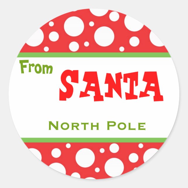 Sticker Père Noël de Noël (Devant)