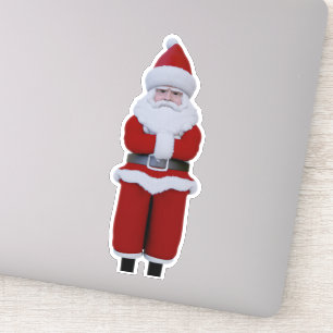 Sticker Père Noël déçu chris kringle vieux saint nick st