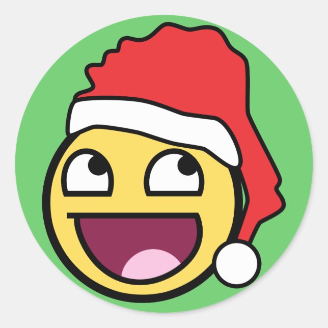 Sticker Père Noël Face génial (Devant)