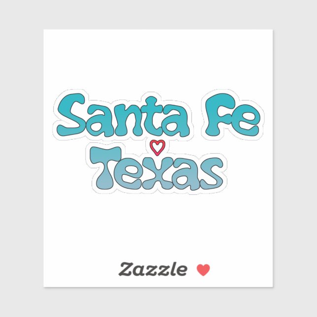 Sticker Père Noël Fe Texas (Feuille)