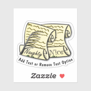 Sticker Père Noël Naughty List Noël