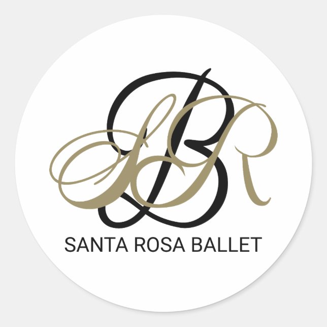 Sticker Père Noël Rosa Ballet Signature (Devant)