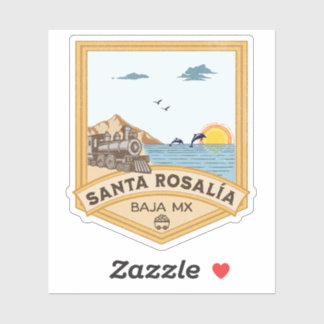 Sticker Père Noël Rosalia Baja California Sur Mexique