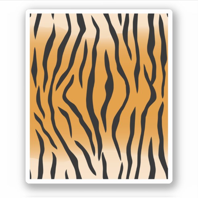 Sticker Perfect Tiger Stripes Tiger Safari. Conception par (Devant)
