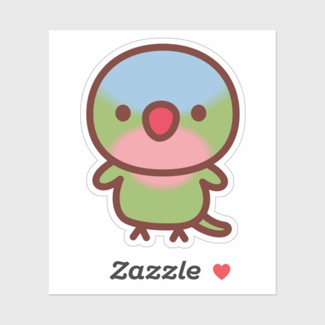 Sticker Perruche princesse (Feuille)