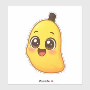 Sticker Personnage de banane Kawaii mignon